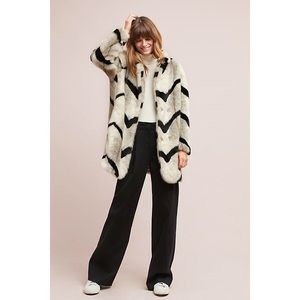 ANTHROPOLOGIE FAUX FUR COAT